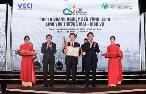 Bridgestone Việt Nam- 3 năm liền Top 10 DN phát triển bền vững
