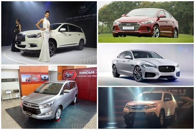 Nhiều mẫu ôtô mới ra mắt ở Việt Nam trong tháng 7