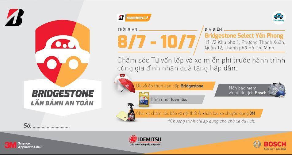 Khởi động chuỗi sự kiện chăm sóc xe của Bridgestone