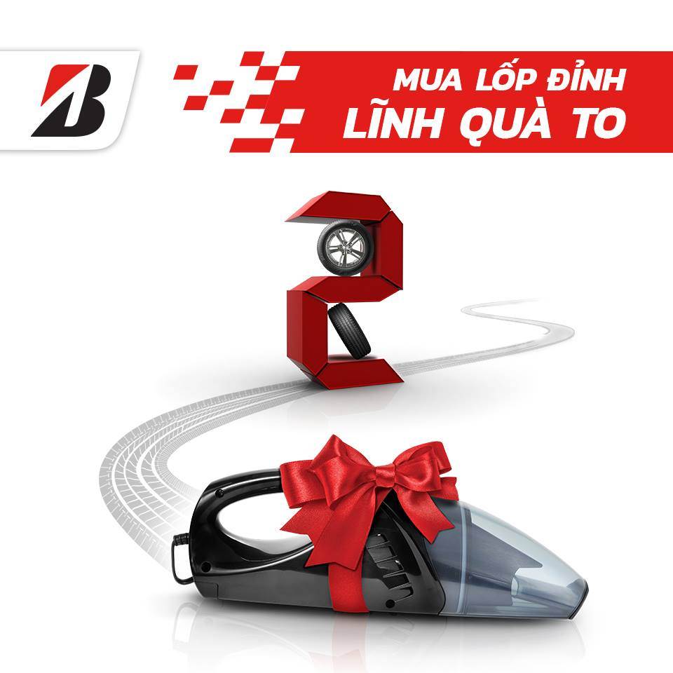 Mua lốp đỉnh, lĩnh quà to Bridgestone tháng 4-2019