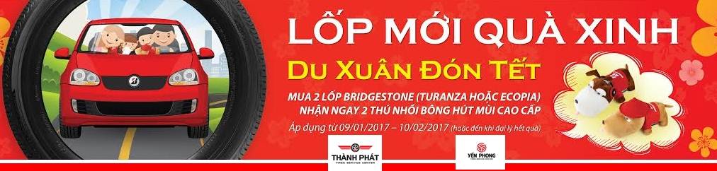 Tưng bừng chương trình khuyến mại “LỐP MỚI QUÀ XINH, DU XUÂN ĐÓN TẾT” cùng Bridgestone Việt Nam